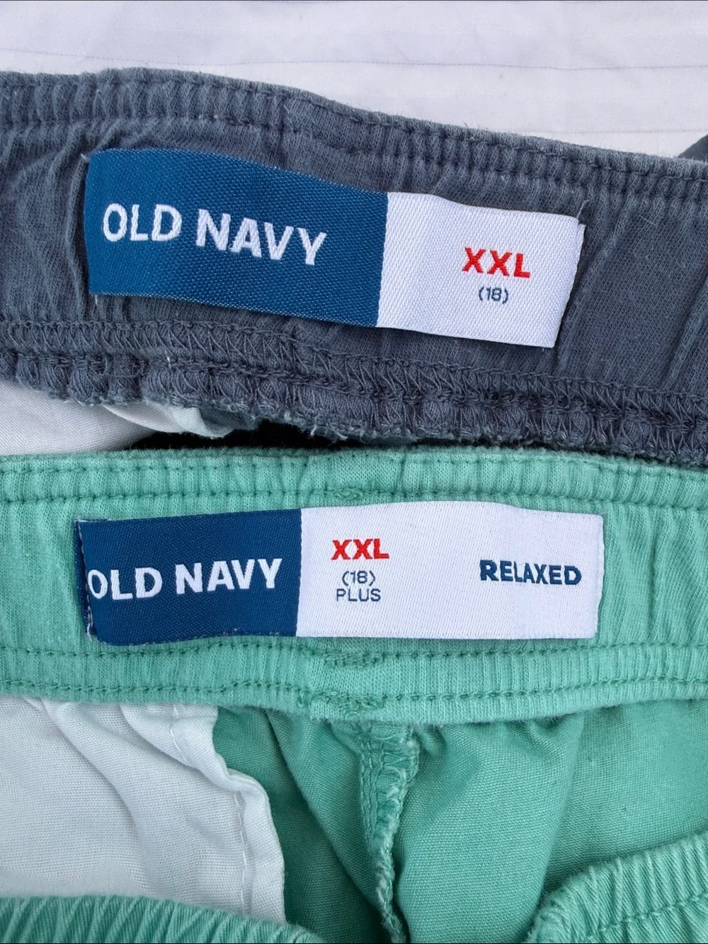 Teal and Charcoal Elastic Waist Shorts Duo